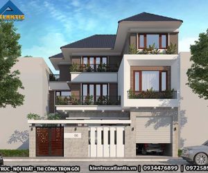 Chiêm ngưỡng mẫu biệt thự 3 tầng hiện đại đẹp trong phố A9024