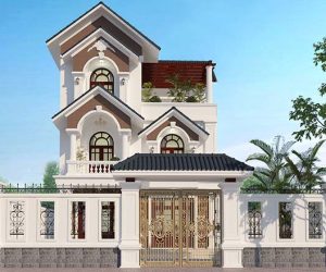 Mẫu biệt thự 3 tầng phong cách tân cổ điển Chú Mạch A19010