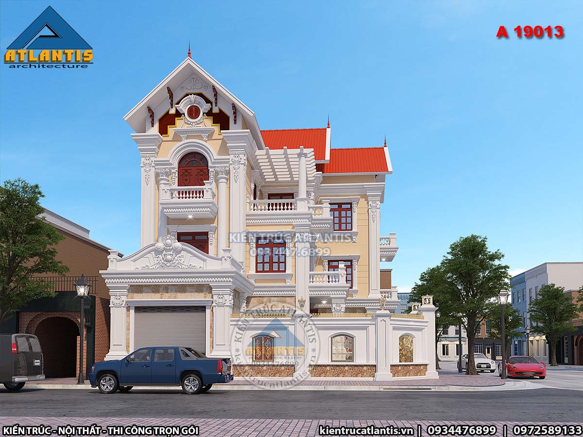 biệt thự 3 tầng tân cổ điển