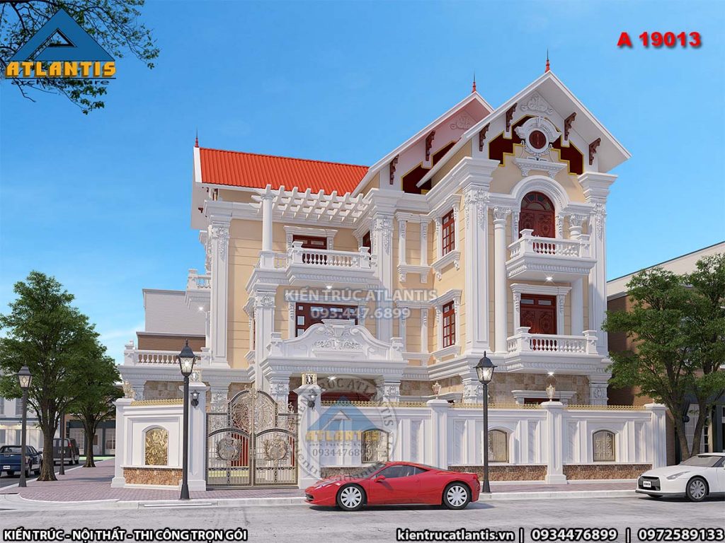 biệt thự tân cổ điển mái thái