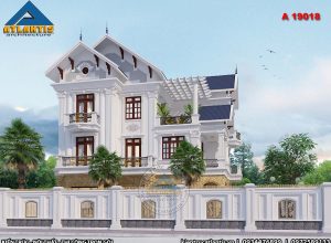 Mẫu biệt thự 3 tầng mái Thái