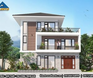 Mẫu nhà hiện đại 3 tầng chiếm trọn trái tim người nhìn A19029