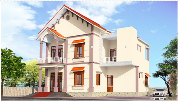 Gia chủ mệnh Kim nên xây nhà theo kiến trúc mái tròn hoặc mái nhọn