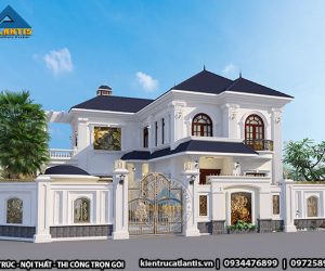 Chiêm ngưỡng mẫu biệt thự tân cổ điển 2 tầng tráng lệ A19036