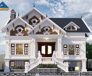 Mẫu biệt thự vườn mái thái 2 tầng đẳng cấp A19050