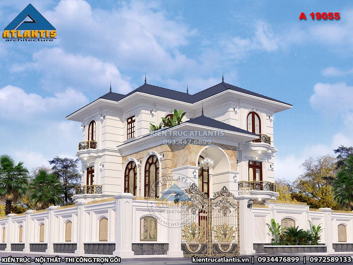 Cổng mang đến vẻ đẹp cổ điển cho biệt thự