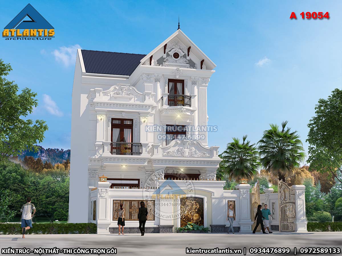 Kiểu biệt thự này phù hợp xây ở các khu ven nội thành, khu giãn dân