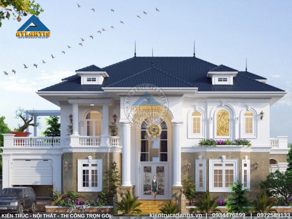 Biệt thự vườn 2 tầng tân cổ điển