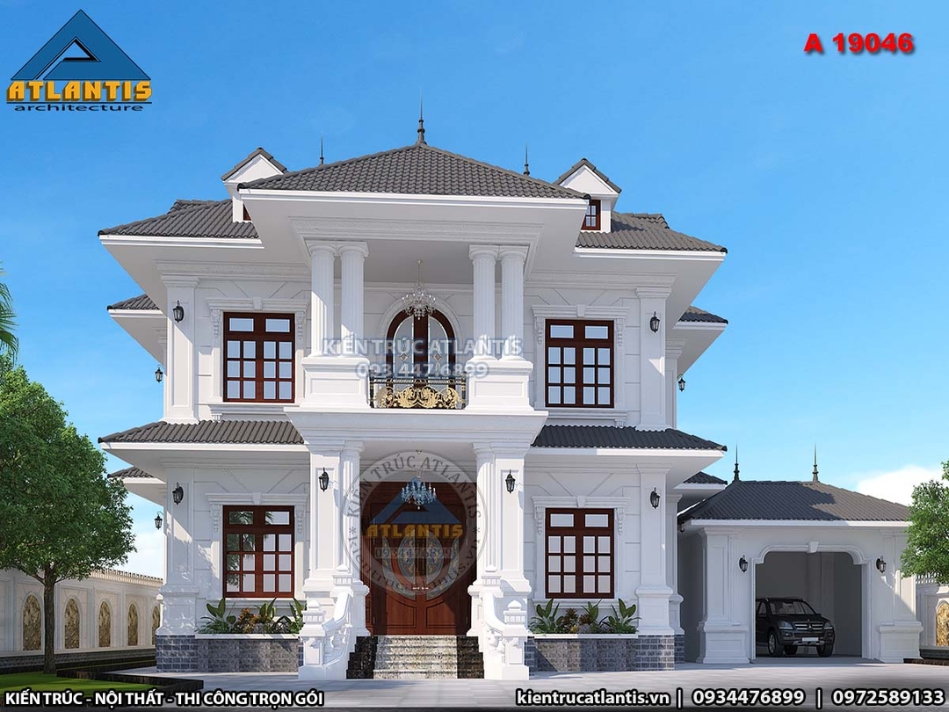 Mẫu biệt thự 2 tầng hiện đại