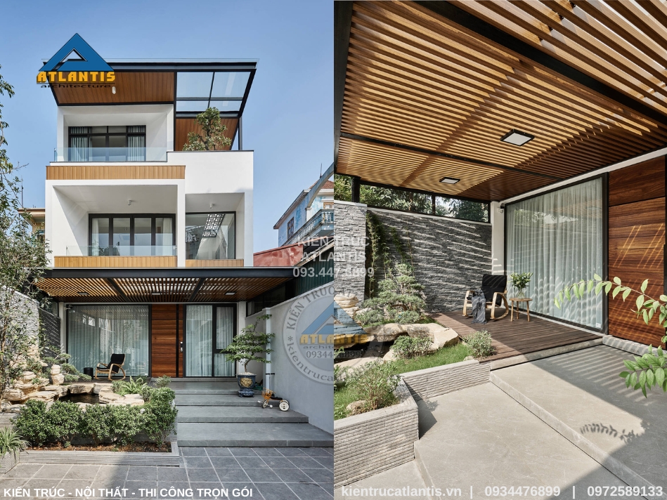 Nhà phố đẹp với mặt tiền 5m x 15