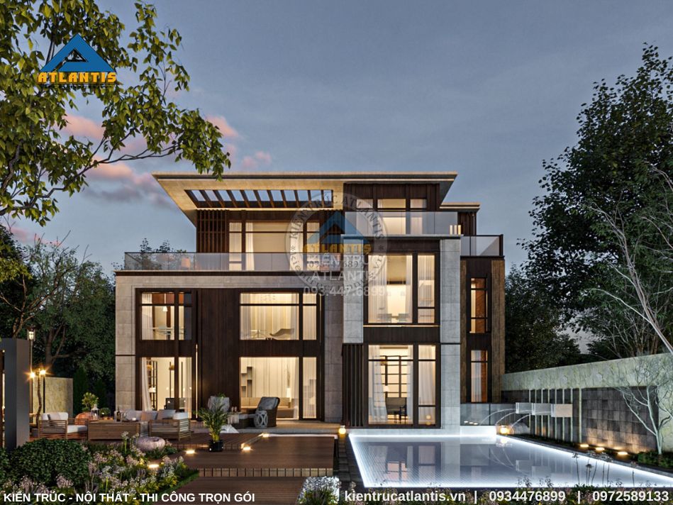 Bể bơi ngoài trời nâng tầm kiến trúc