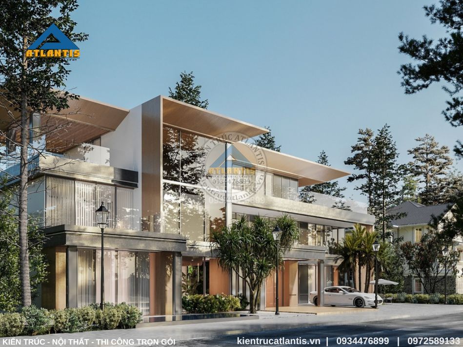 biệt thự hiện đại Biệt thự hiện đại với thiết kế đơn giản, phóng khoáng