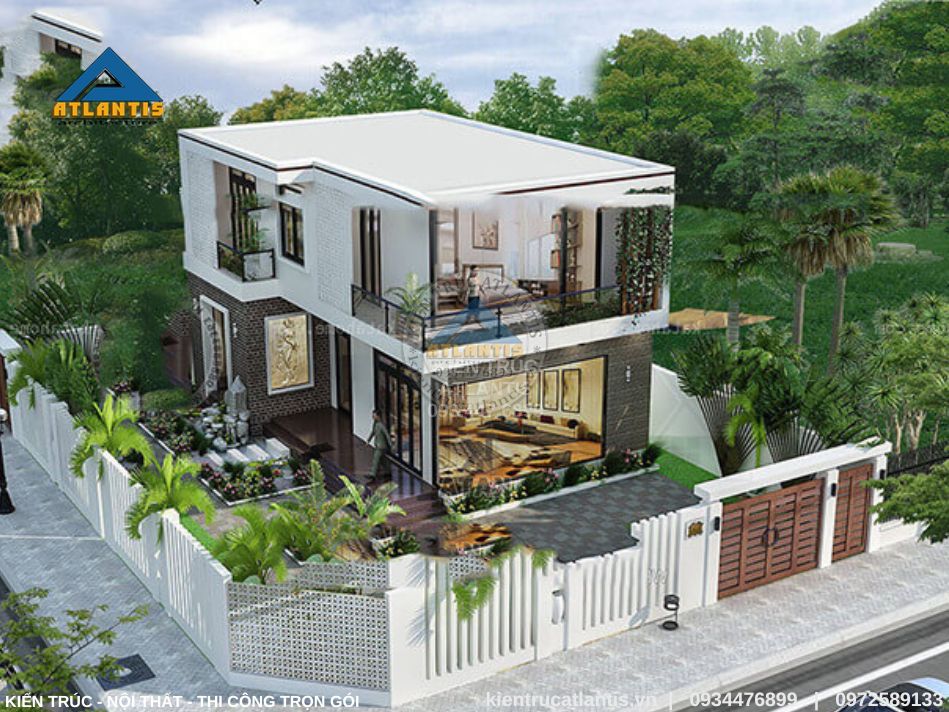 Biệt thự với 2 mặt tiền