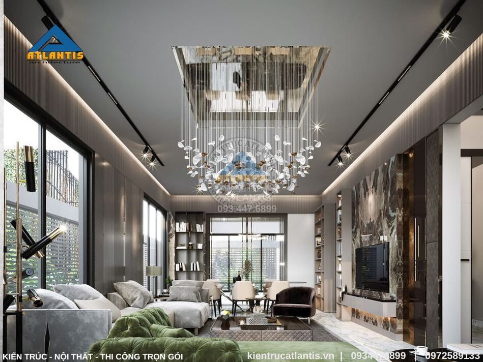 biệt thự hiện đại Cân bằng giữa thiết kế và nội thất