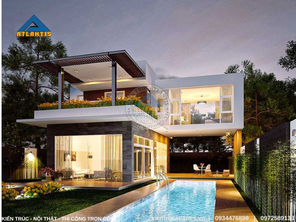 biệt thự hiện đại Điểm nhấn cho kiến trúc ngôi nhà