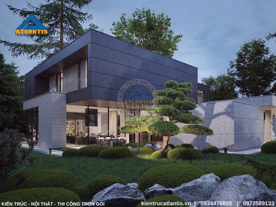 Phong cách sân vườn hiện đại ấn tượng