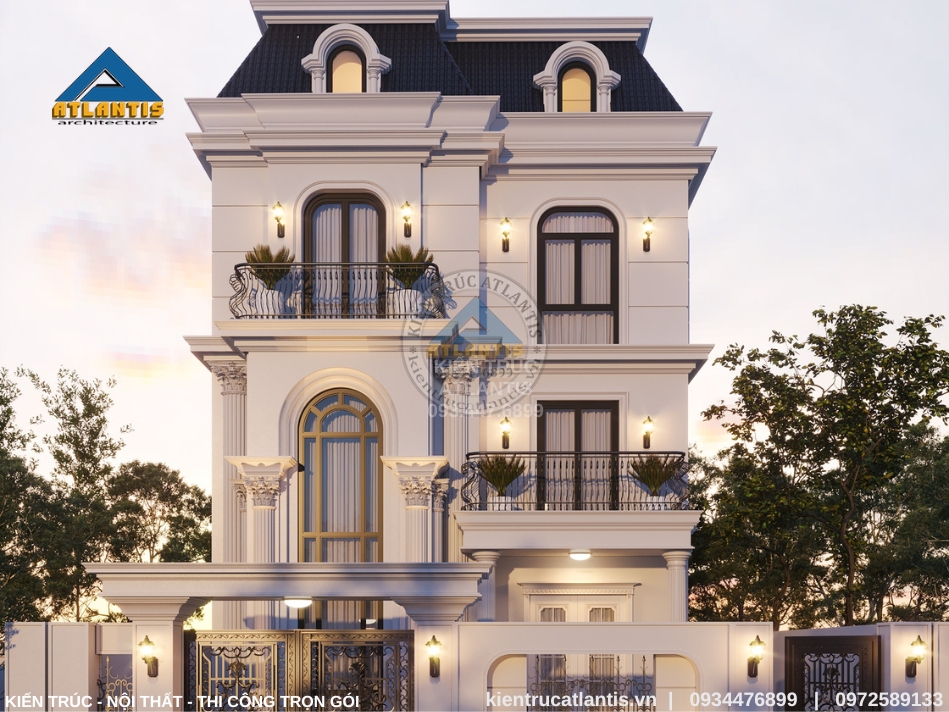 Biệt thự vườn 3 tầng hiện đại diện tích 130m2