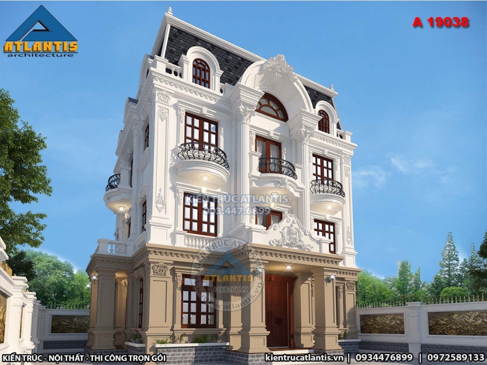 Mẫu biệt thự nhà vườn 3 tầng diện tích 100m2 đẹp