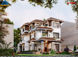 Kiến trúc hiện đại sang trọng trong căn biệt thự 3 tầng