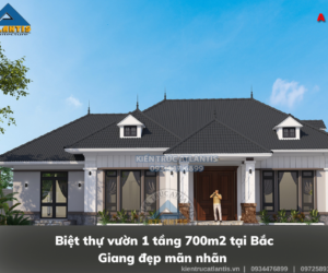 Biệt thự vườn 1 tầng 700m2 tại Bắc Giang đẹp mãn nhãn