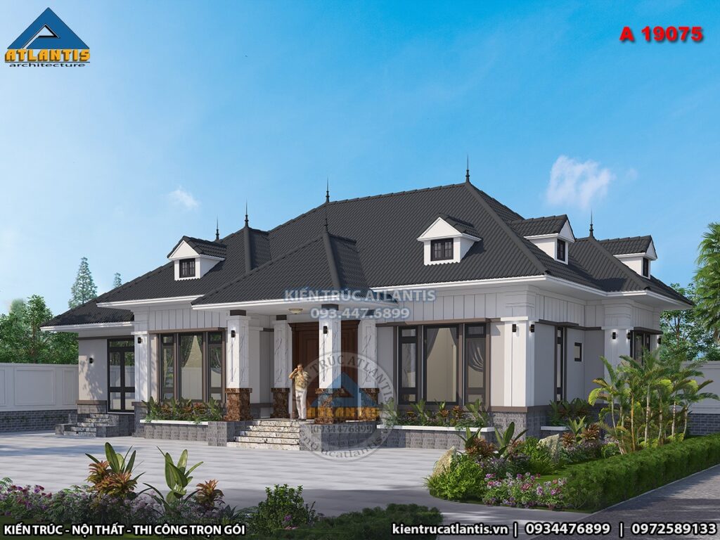 Căn biệt thự lấy gam màu trắng làm chủ đạo