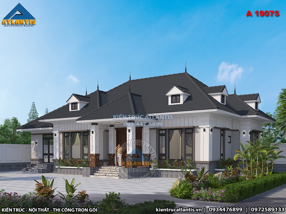 Căn biệt thự lấy gam màu trắng làm chủ đạo