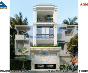 Nhà phố 4 tầng tân cổ điển sang trọng, quý phái tại Hà Nội (CĐT: chị Hà)