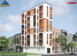 Mẫu nhà phố 7 tầng hiện đại được nhiều gia chủ ấn tượng hiện nay